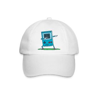 Blauer Gamecontroller - Baseballkappe - Weiß/Weiß - Vorne