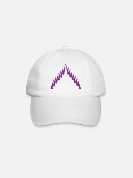 Purple Peak Geomuster - Baseballkappe - Weiß/Weiß