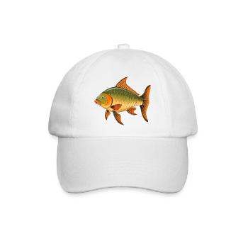 Karpfenfische - Baseballkappe - Weiß/Weiß - Vorne