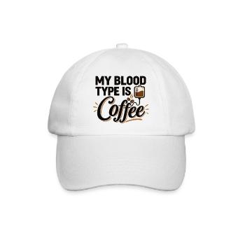 Kaffeeliebhaber, Espresso-Liebhaber, Koffein-Enthusiast - Baseballkappe - Weiß/Weiß - Vorne