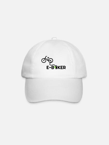 ebiker ebike e-bike - Baseballkappe - Weiß/Weiß