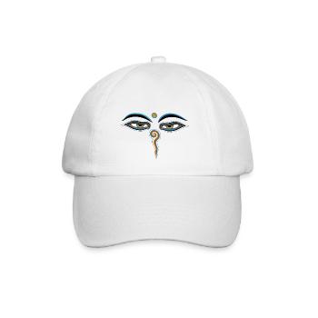 buddha eyes - Baseballkappe - Weiß/Weiß - Vorne