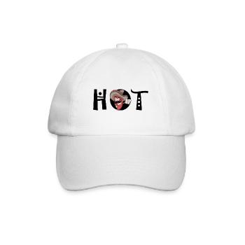 Hot - Baseballkappe - Weiß/Weiß - Vorne