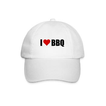 BBQ - Baseballkappe - Weiß/Weiß - Vorne