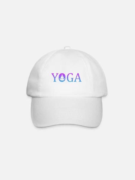 Yoga Namaste - Baseballkappe - Weiß/Weiß