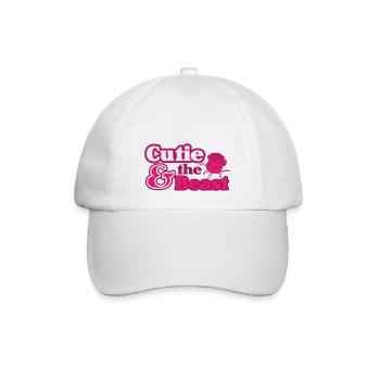Cutie und das Biest - Baseballkappe - Weiß/Weiß - Vorne