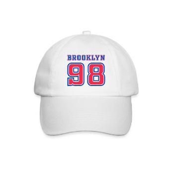 Brooklyn - Baseballkappe - Weiß/Weiß - Vorne
