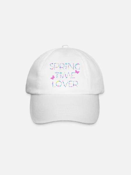 Springtime Lover - Baseballkappe - Weiß/Weiß