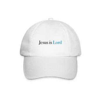 Jesus is Lord - Baseballkappe - Weiß/Weiß - Vorne