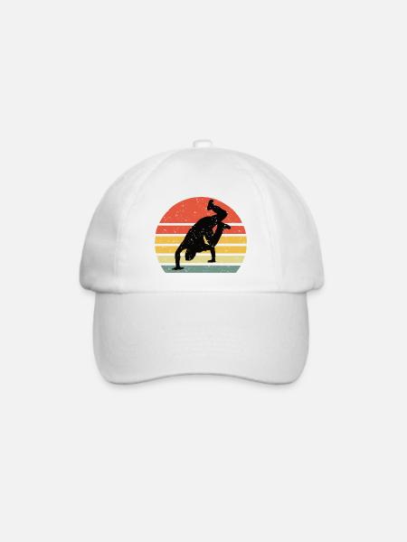 Breakdance Vintage Retro - Baseballkappe - Weiß/Weiß