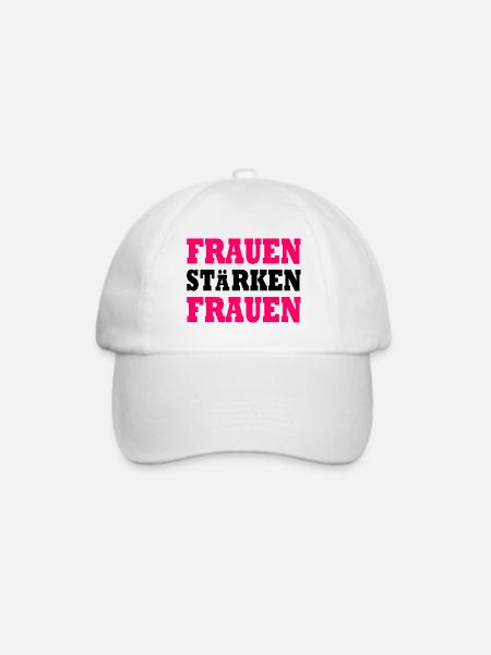 frauen stärken frauen - Baseballkappe - Weiß/Weiß