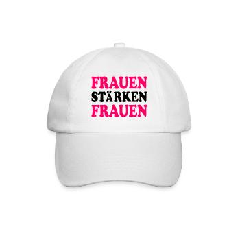 frauen stärken frauen - Baseballkappe - Weiß/Weiß - Vorne