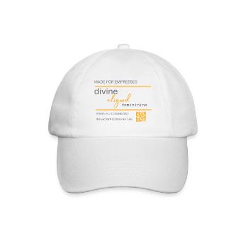 Divine aligned feminine - Baseballkappe - Weiß/Weiß - Vorne