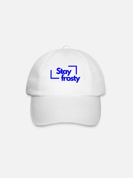 Stay frosty - Baseballkappe - Weiß/Weiß