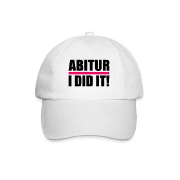 Abitur - Baseballkappe - Weiß/Weiß - Vorne