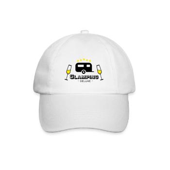 Glamping deluxe - Baseballkappe - Weiß/Weiß - Vorne