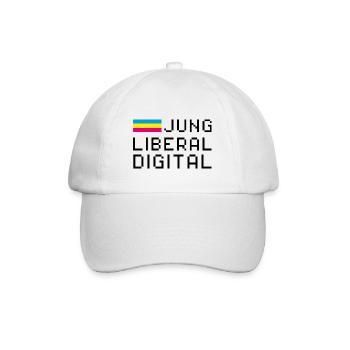 Jung Liberal Digital - FDP JuLis Junge Liberale - Baseballkappe - Weiß/Weiß - Vorne