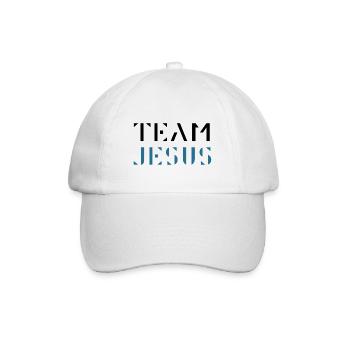 Team Jesus - Baseballkappe - Weiß/Weiß - Vorne