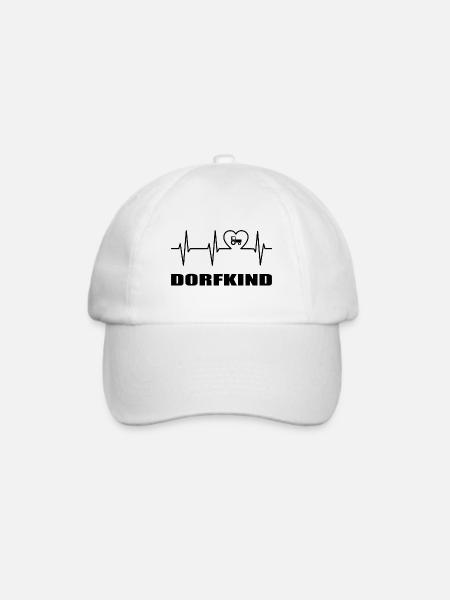 Dorfkind - Baseballkappe - Weiß/Weiß