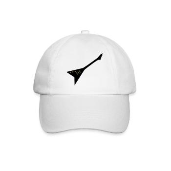 e-gitarre - Baseballkappe - Weiß/Weiß - Vorne