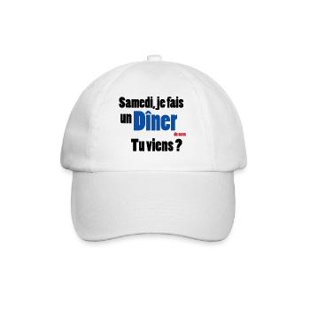 Dumm - Baseballkappe - Weiß/Weiß - Vorne