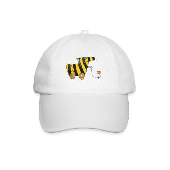 Janosch Tigerente Mit Blume - Baseballkappe - Weiß/Weiß - Vorne