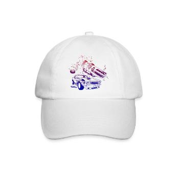 Absturz-Modus Gamer - Baseballkappe - Weiß/Weiß - Vorne