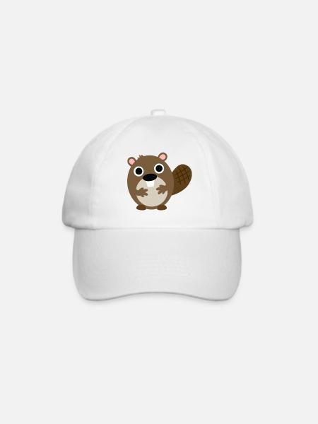 Biber - Baseballkappe - Weiß/Weiß