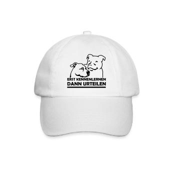 Staffordshire Terrier & Staffbull kennenlernen - Baseballkappe - Weiß/Weiß - Vorne