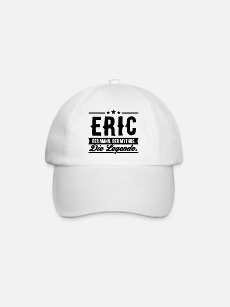 Mann Mythos Legende Eric - Baseballkappe - Weiß/Weiß