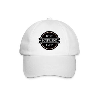 Best Boyfriend ever - Baseballkappe - Weiß/Weiß - Vorne