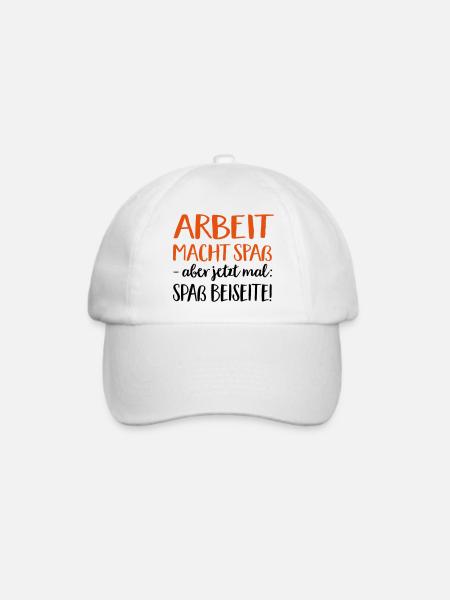 Arbeit - Baseballkappe - Weiß/Weiß