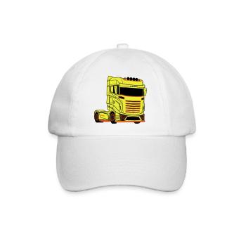 LKW-Fahrer Fernfahrer LKW Brummi - Baseballkappe - Weiß/Weiß - Vorne