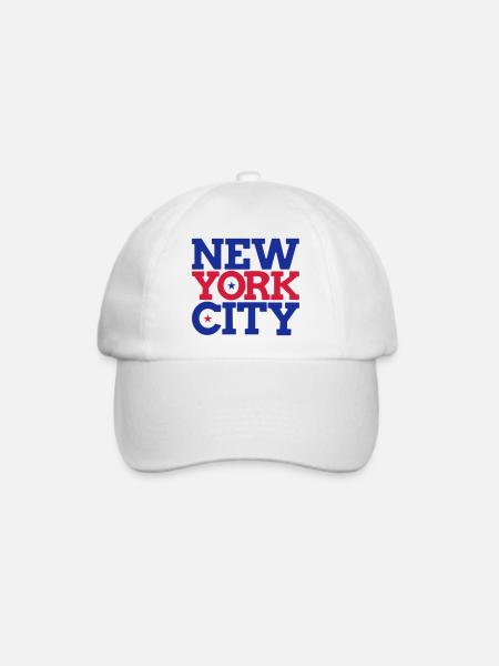 new york city - Baseballkappe - Weiß/Weiß