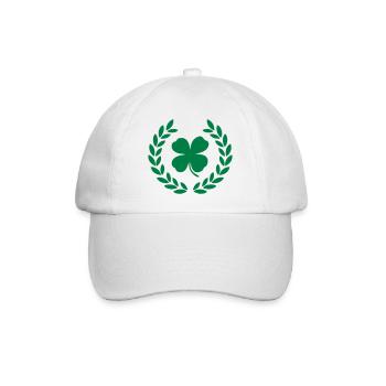 irish shamrock green - Baseballkappe - Weiß/Weiß - Vorne