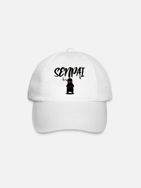 senpai - Baseballkappe - Weiß/Weiß