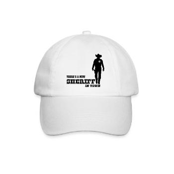 SHERIFF - Baseballkappe - Weiß/Weiß - Vorne