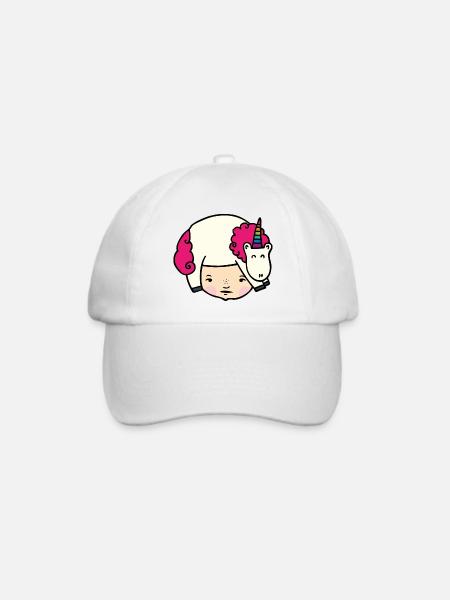 Einhornliebe - Baseballkappe - Weiß/Weiß