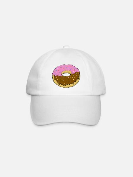Donut - Baseballkappe - Weiß/Weiß