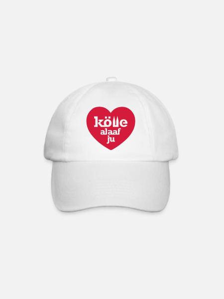 Kölle alaaf ju - Baseballkappe - Weiß/Weiß