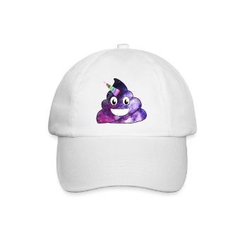 Unicorn Shit Kacke - Baseballkappe - Weiß/Weiß - Vorne
