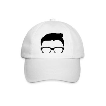 Hipster - Baseballkappe - Weiß/Weiß - Vorne