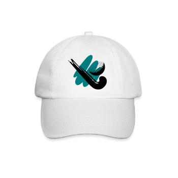 Hockeyschläger mit Ball - Baseballkappe - Weiß/Weiß - Vorne