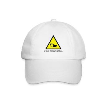im Bau - Baseballkappe - Weiß/Weiß - Vorne
