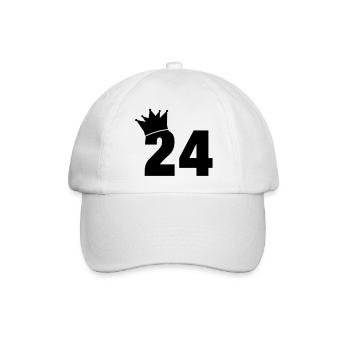 24_krone_f1 - Baseballkappe - Weiß/Weiß - Vorne