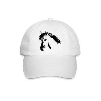 Wildpferd - Baseballkappe - Weiß/Weiß - Vorne