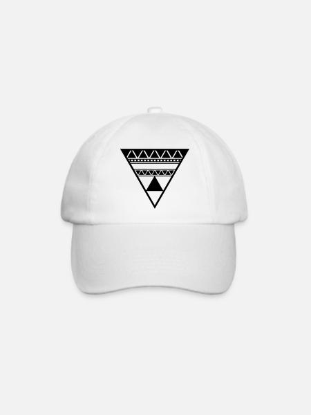 Dreieck - Baseballkappe - Weiß/Weiß