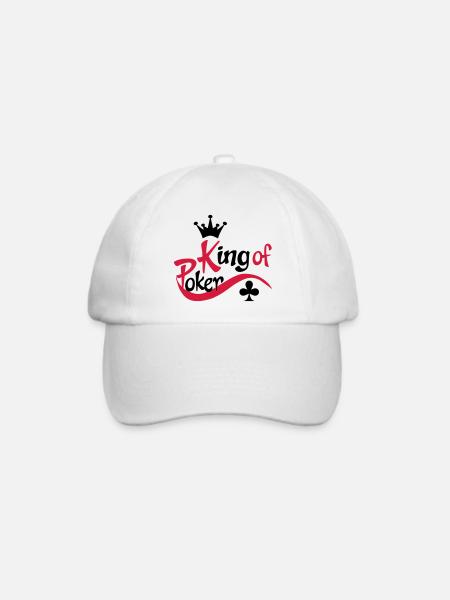 poker - Baseballkappe - Weiß/Weiß