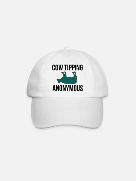 Cow Tipping Anonymous - Baseballkappe - Weiß/Weiß