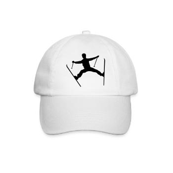 Skier crash - Baseballkappe - Weiß/Weiß - Vorne